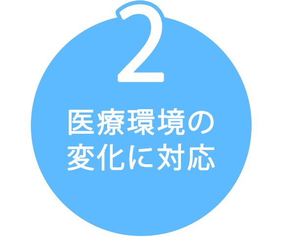 2　医療環境の変化に対応